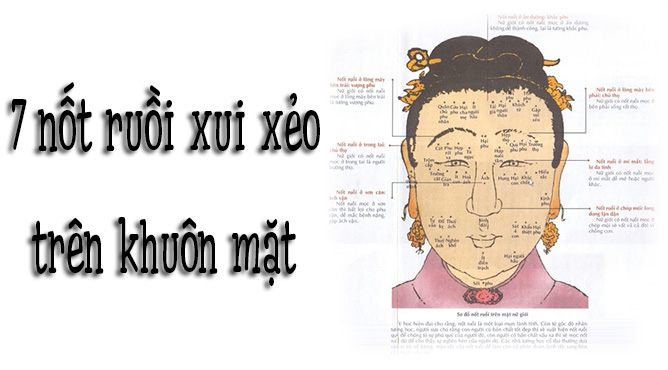 7 nốt ruồi xui xẻo trên khuôn mặt